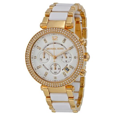 reloj michael kors mujer blanco precio|Michael Kors black watch ladies.